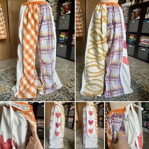 Colorful Patchwork Wide Leg Pants!